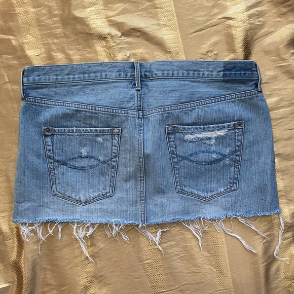 Abercrombie and Fitch Distressed Jean Skirt - Picture 4 of 4